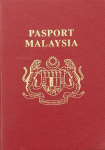 Malaysia Passport 35x50 mm white background